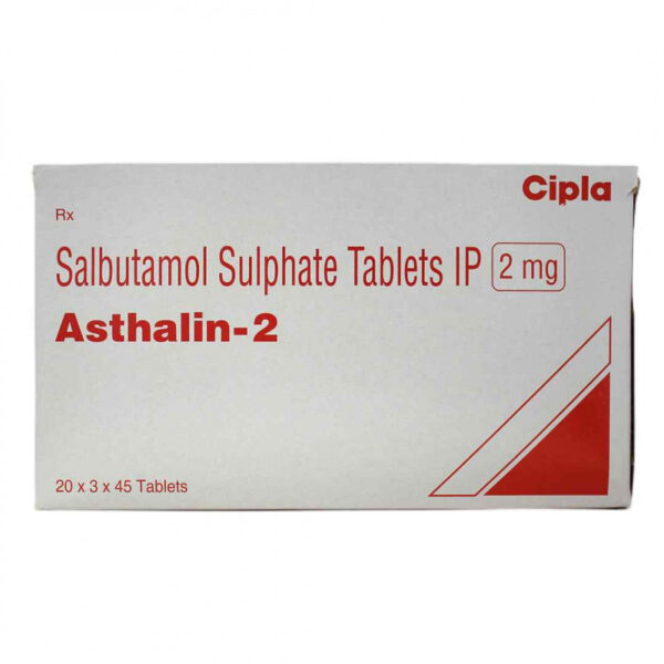 Buy Asthalin 2 mg Weight Management Steroid Online - Cipla