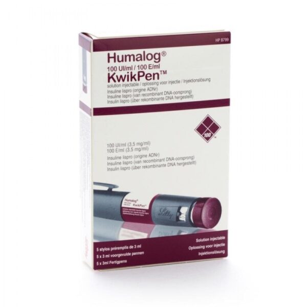 Buy Humalog Kwikpen 100IU/ml Insulin Steroid Online - Lilly