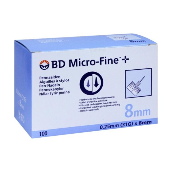 Buy Insulin BD Micro-Fine 8mm Syringes & Needles Online - Becton Dickinson