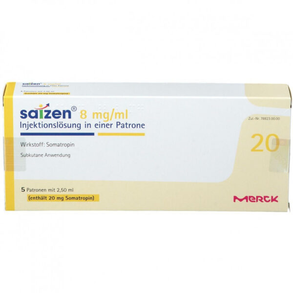 Buy Saizen 20 MG / 2,5 ml Cartridge HGH & Peptides Steroid Online - Merck